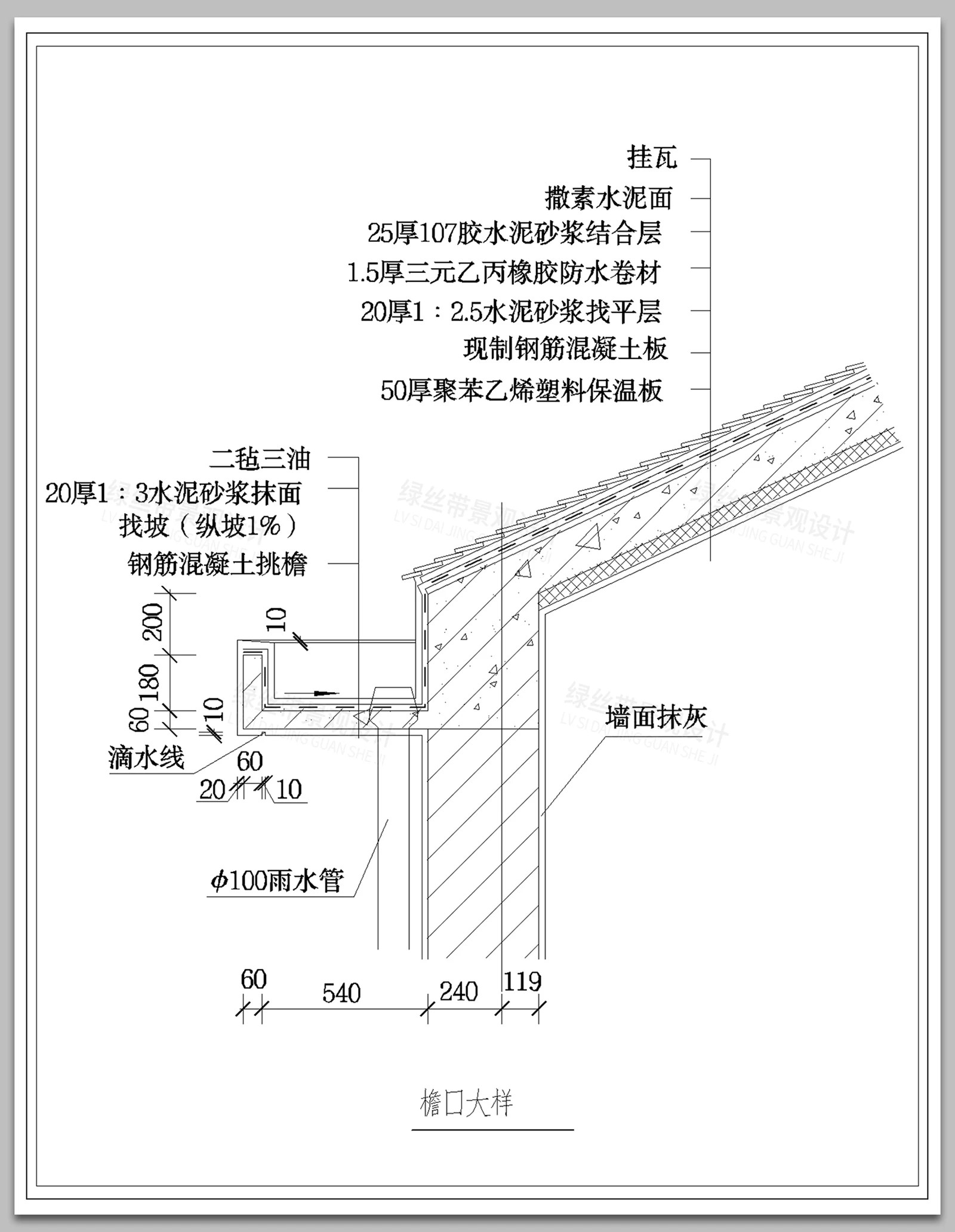 图片[13]-屋檐节点中式建筑金属屋面檐口屋脊天沟大样做法详图CAD施工图-大怪兽分享
