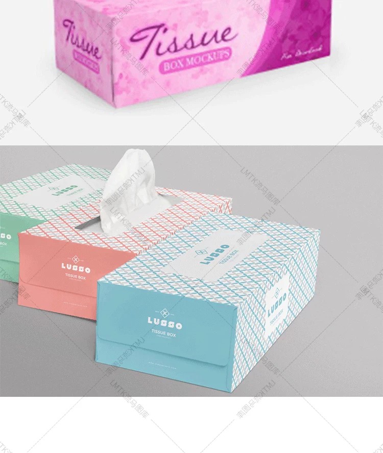 图片[10]-创意抽纸盒子包装纸巾效果图展示企业VI智能贴图PSD样机素材模板-大怪兽分享