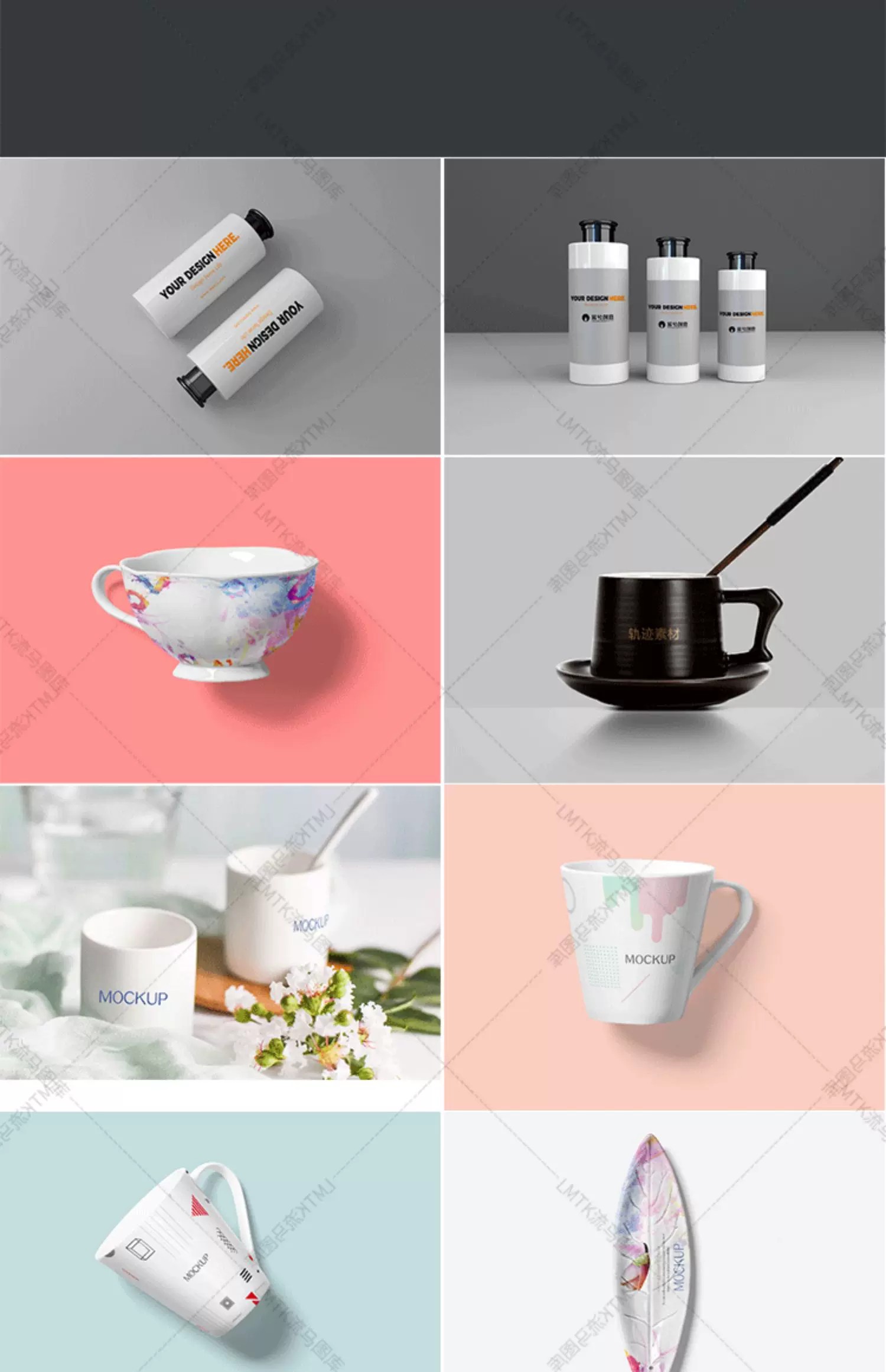 图片[10]-厨房用品陶瓷餐具盘子筷子罐杯子刀叉餐饮VI智能贴图PSD样机素材-大怪兽分享