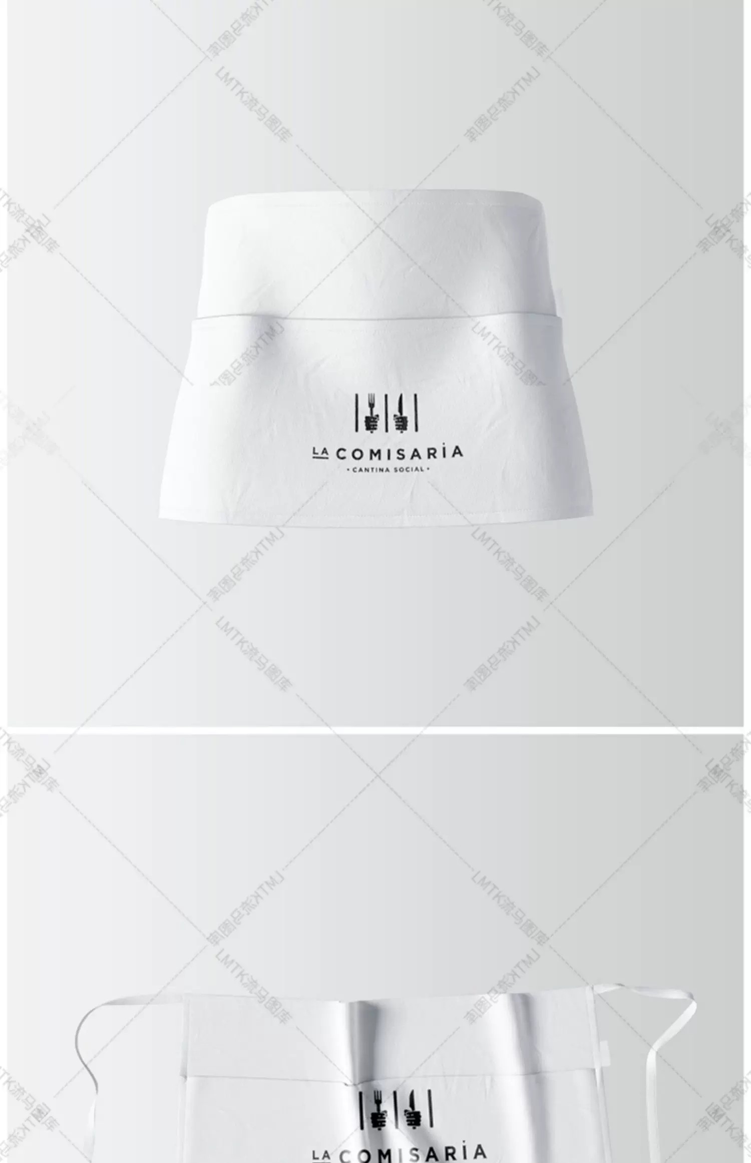 图片[13]-餐饮美食企业厨房用品逼真的各类围裙设计vi展示样机PSD素材模板-大怪兽分享