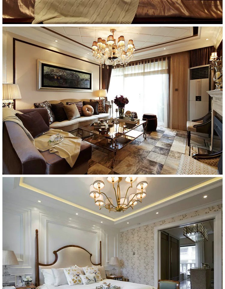 图片[15]-欧式装修风格客厅餐厅吊顶卧室家装效果图简欧北欧室内装修设计图-大怪兽分享
