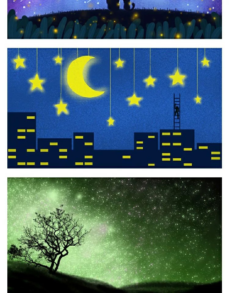 图片[13]-时尚生活PSD海报模板唯美星空卡通梦幻夜景宣传单广告设计素材-大怪兽分享