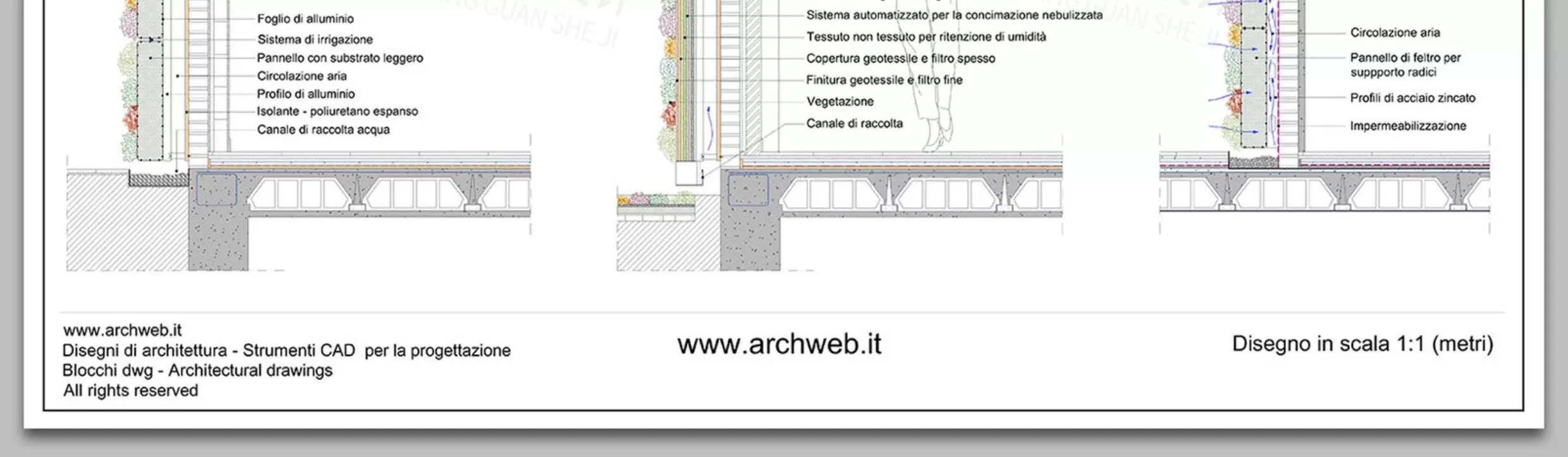 图片[16]-垂直绿化景墙绿植立体仿真绿植墙做法详图节点大样图CAD施工图-大怪兽分享