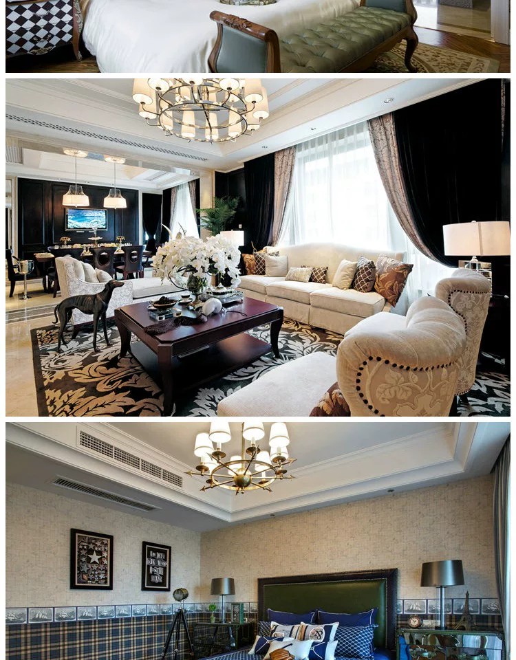 图片[16]-欧式装修风格客厅餐厅吊顶卧室家装效果图简欧北欧室内装修设计图-大怪兽分享