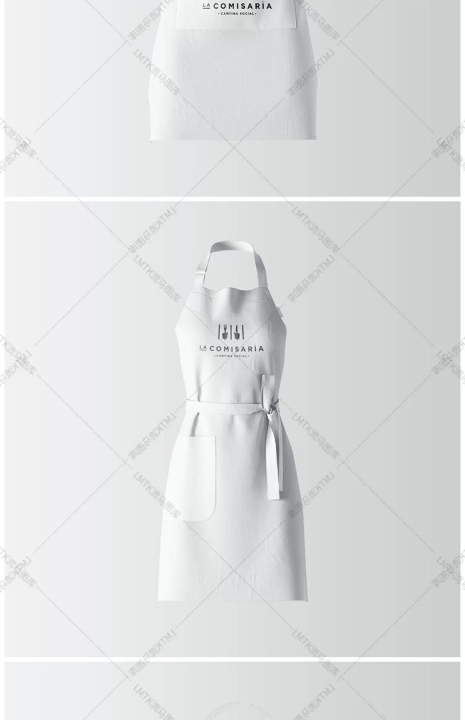 图片[15]-餐饮美食企业厨房用品逼真的各类围裙设计vi展示样机PSD素材模板-大怪兽分享