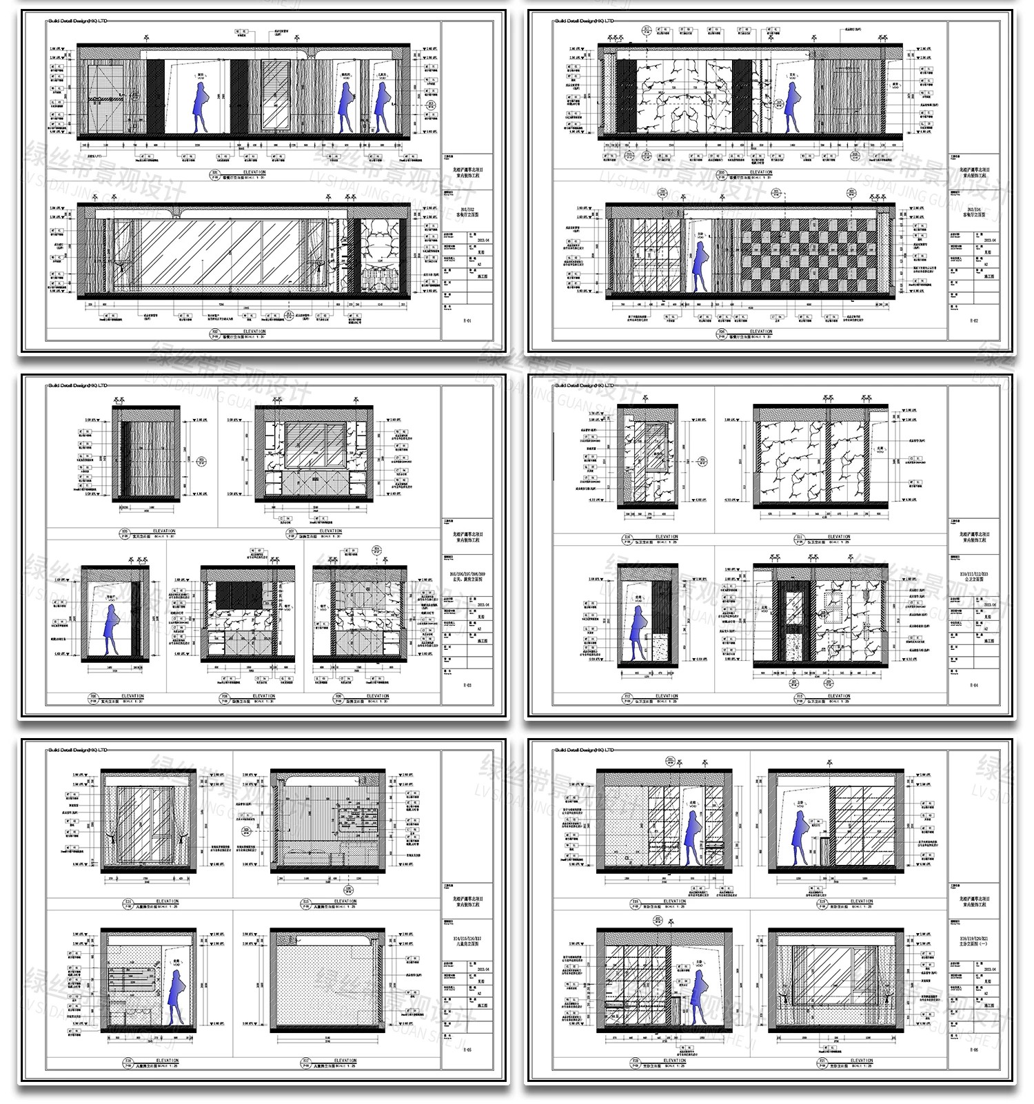图片[16]-室内家装现代轻奢简约风装修设计整体空间布局效果图CAD施工图-大怪兽分享