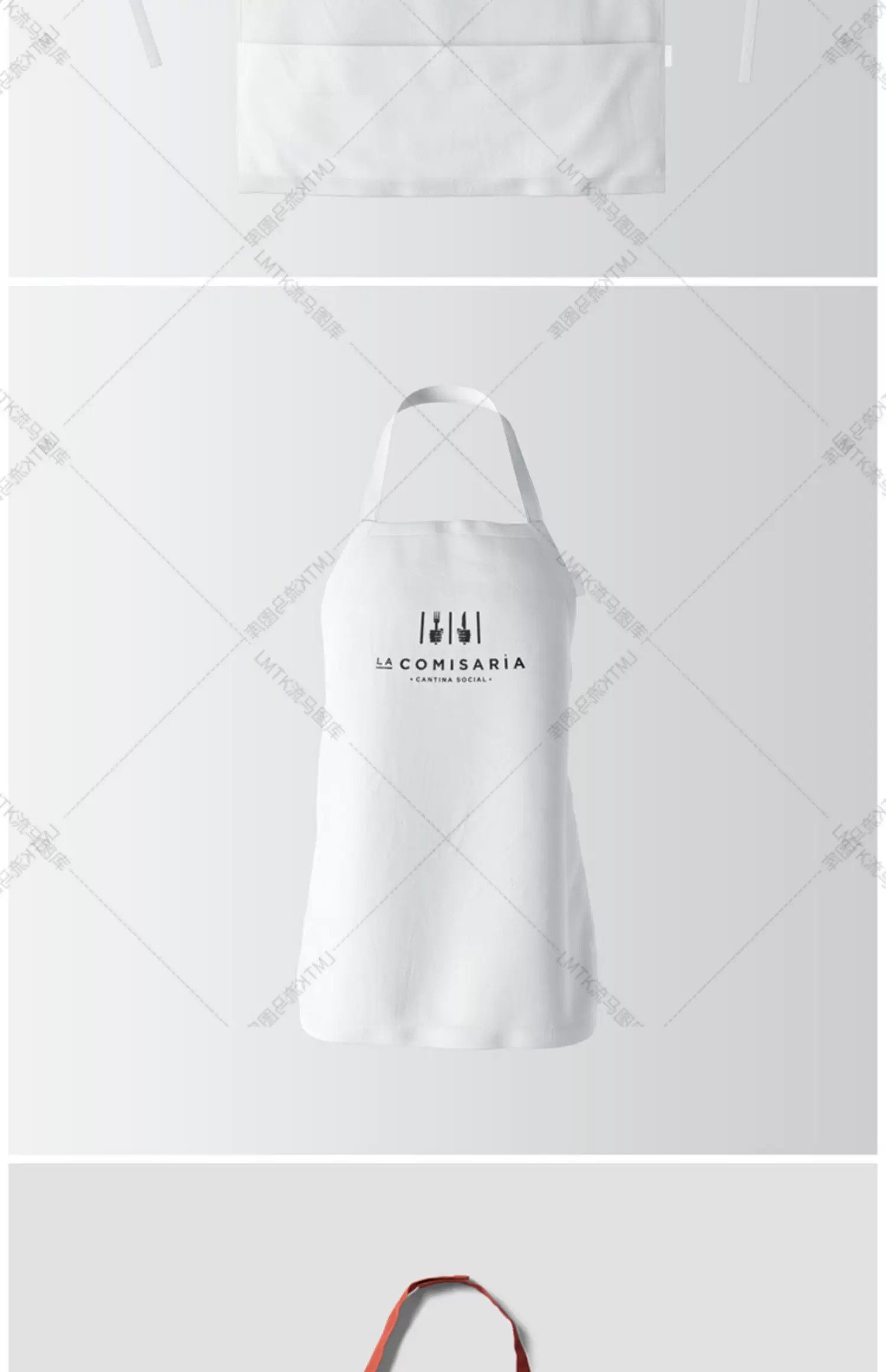 图片[17]-餐饮美食企业厨房用品逼真的各类围裙设计vi展示样机PSD素材模板-大怪兽分享