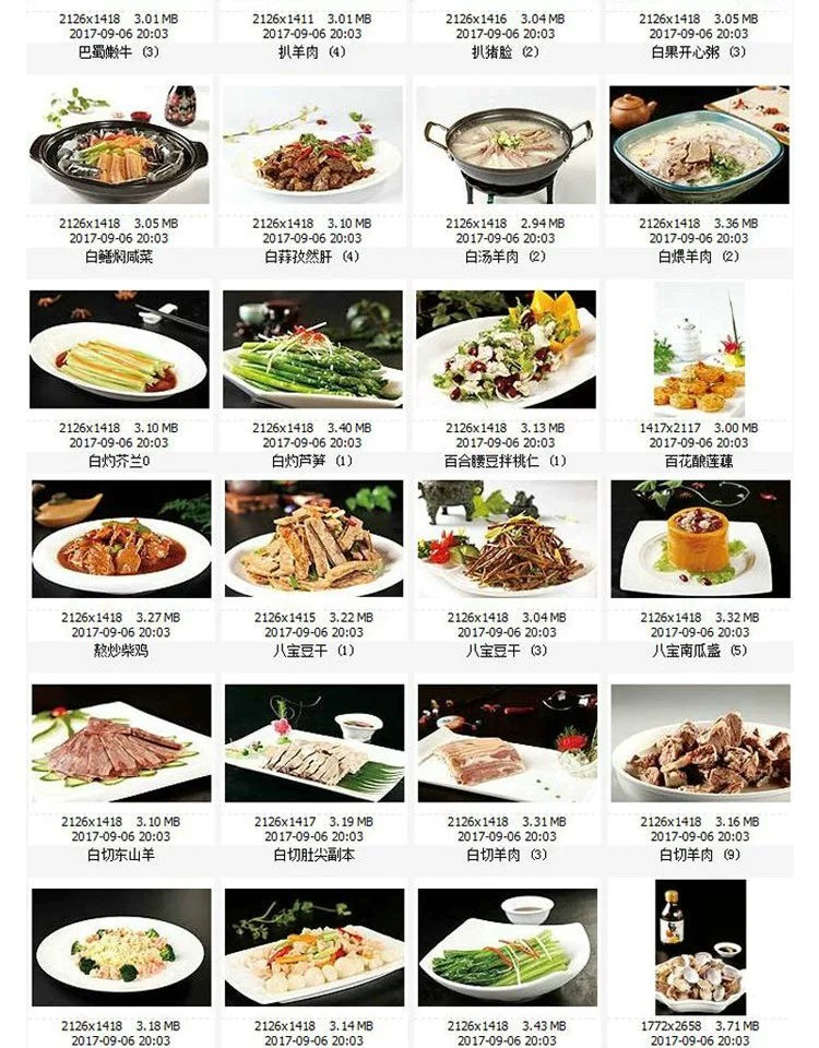 图片[19]-高清美食菜品菜谱JPG图片南北热菜图库美工设计喷绘打印素材-大怪兽分享