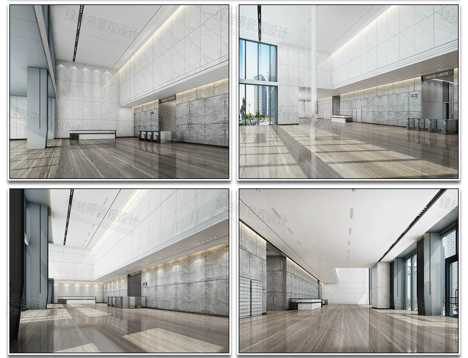 图片[20]-大厅大堂办公写字楼酒店室内装修设计接待台前台效果图CAD施工图-大怪兽分享