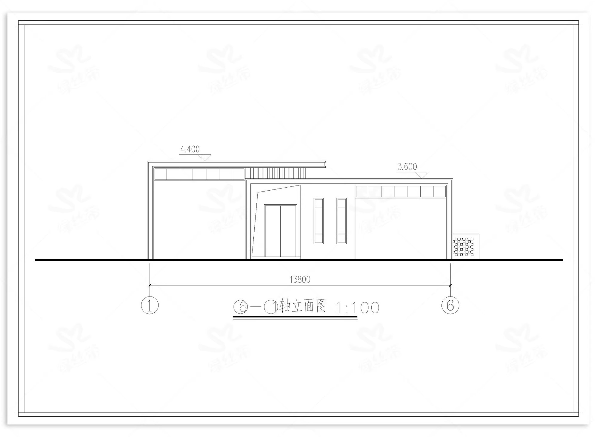 图片[19]-驿站乡村服务站建筑施工整套立面图剖面图大样图cad施工图详图-大怪兽分享