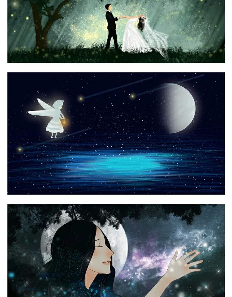 图片[20]-时尚生活PSD海报模板唯美星空卡通梦幻夜景宣传单广告设计素材-大怪兽分享