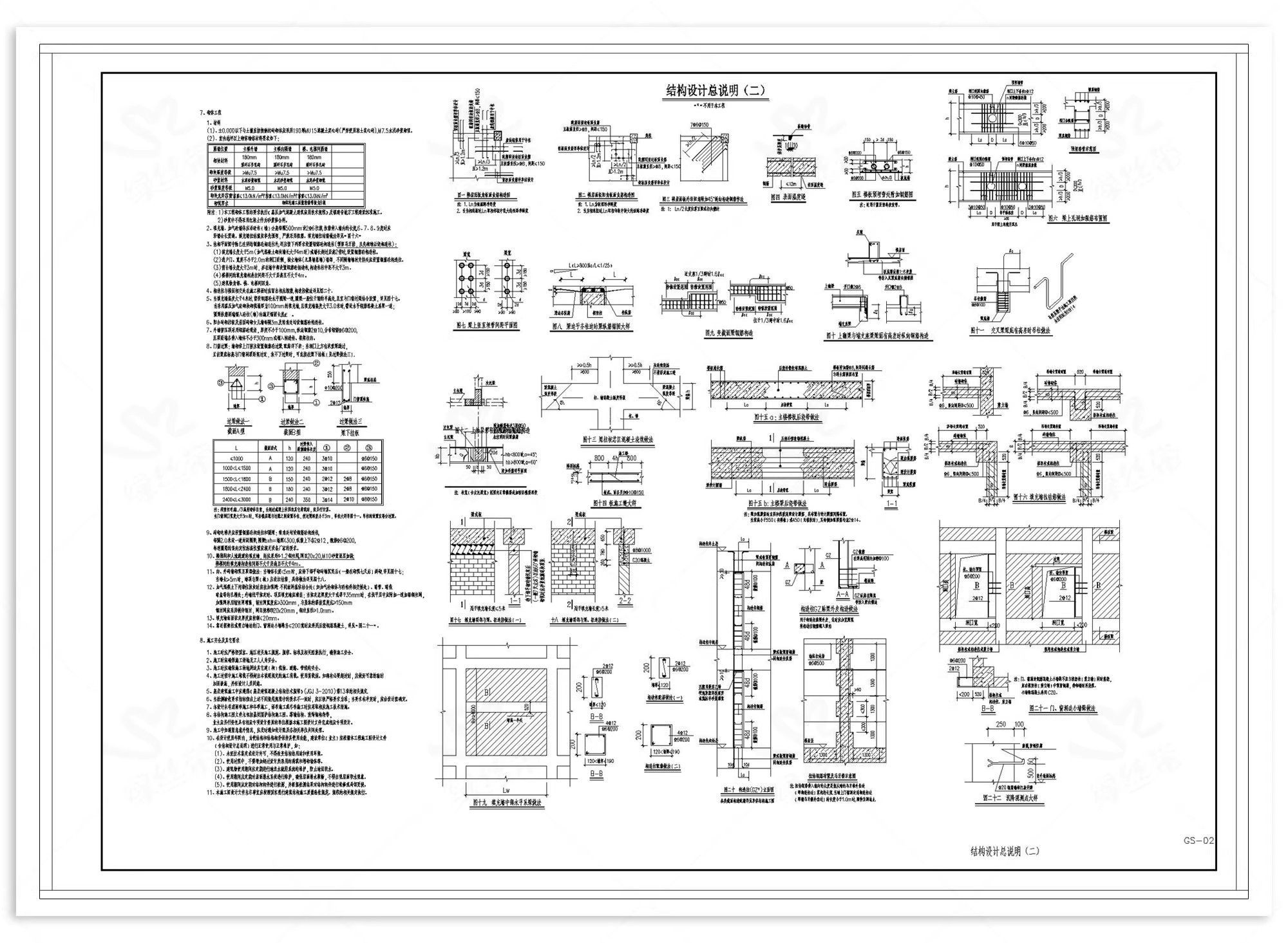 图片[23]-驿站乡村服务站建筑施工整套立面图剖面图大样图cad施工图详图-大怪兽分享
