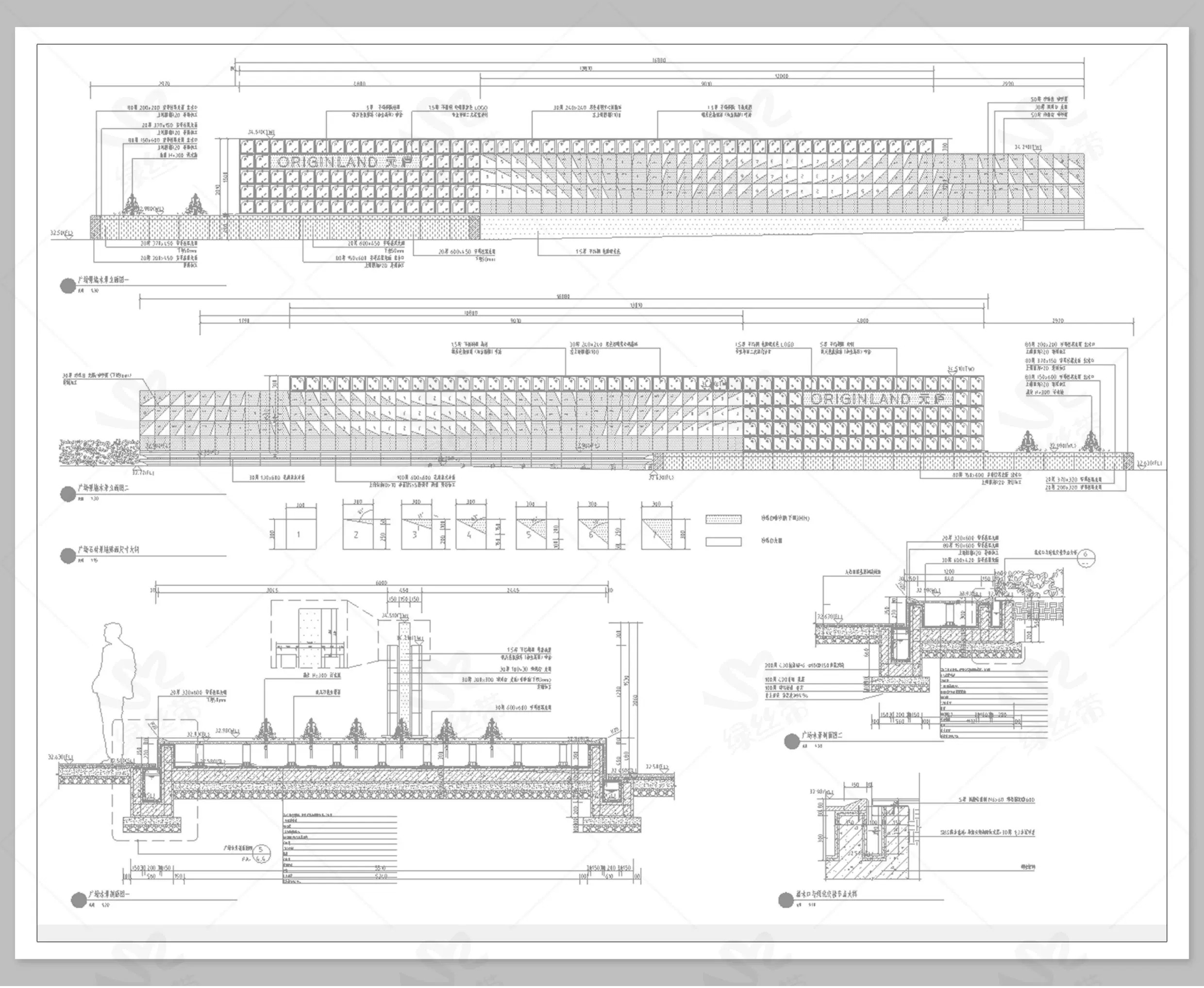 图片[21]-玻璃砖景墙隔断隔墙网红施工工艺做法详图大样图CAD施工图节点图-大怪兽分享